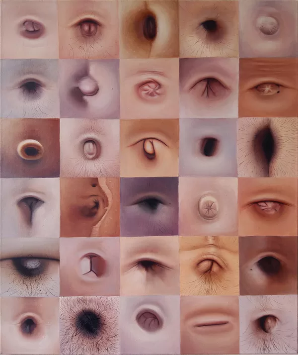 "Belly buttons", 50x60cm, oil on canvas, 2020. Available