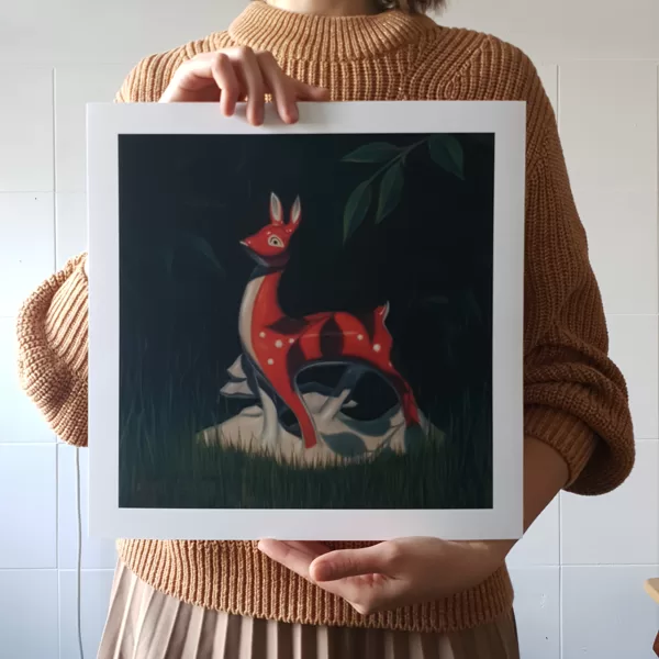 "Unnatural inhabitat", 35x35cm (attēls 30x30cm), tintes druka uz 300 g/m² fine art papīra,